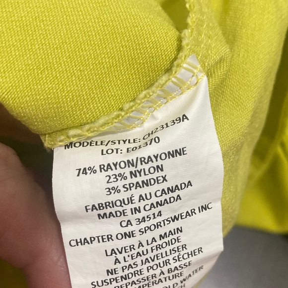 Chartreuse Stretchy Pants - Picture 6 of 6